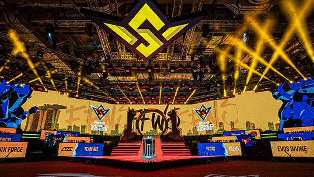 arena de esports pronta para o Free Fire World Series